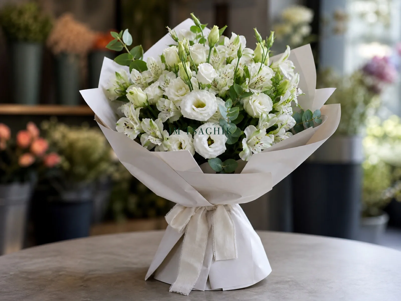 Зеленый botanical букет